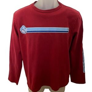 Roxy QUIKSILVER Red w/ Blue Two-Toned Stripes Women L Large